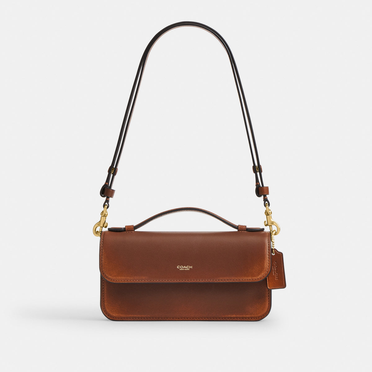 New York Elora Top Handle Crossbody Bag In Loved Leather