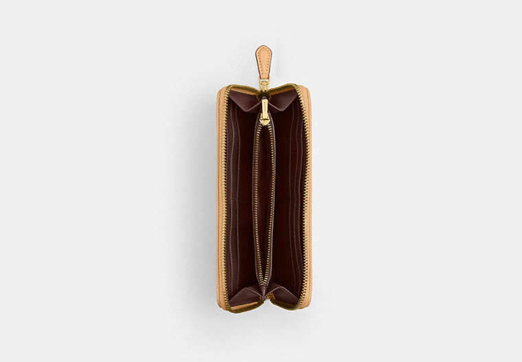 Essential Slim Accordion Zip Wallet In Signature Jacquard