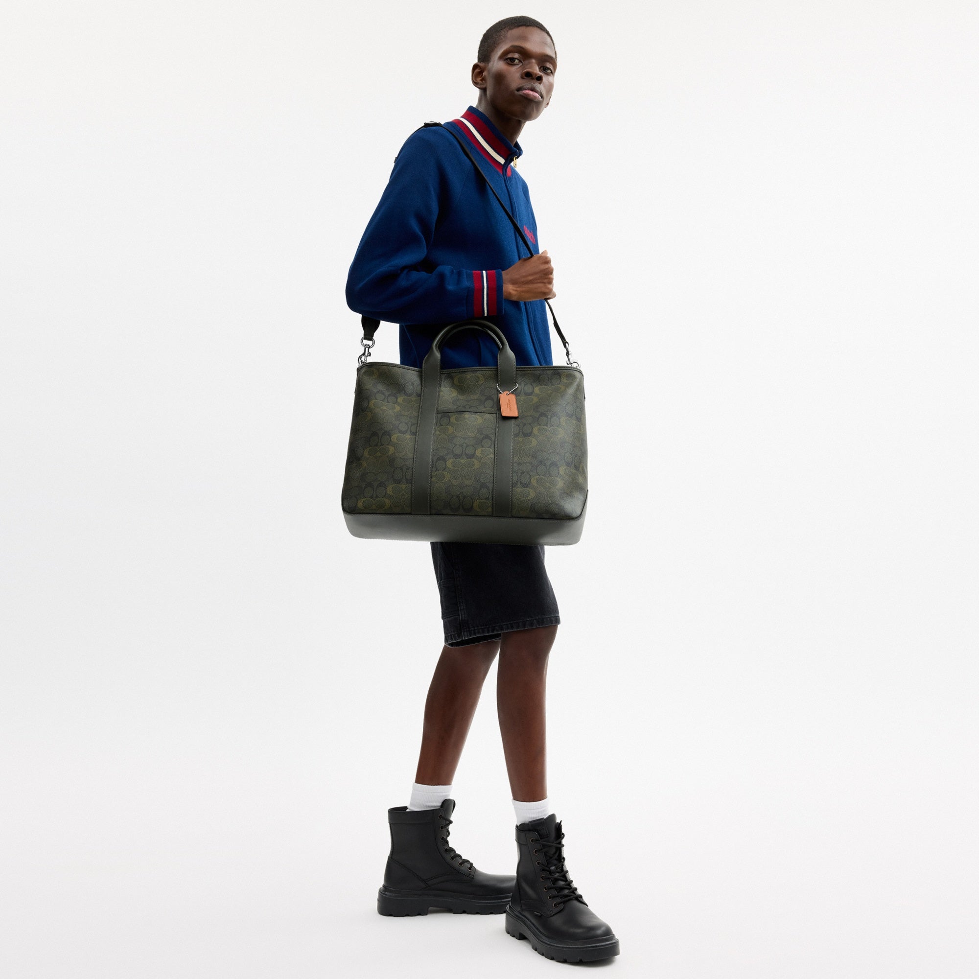 Grayson Tote Bag In Signature Camo Print