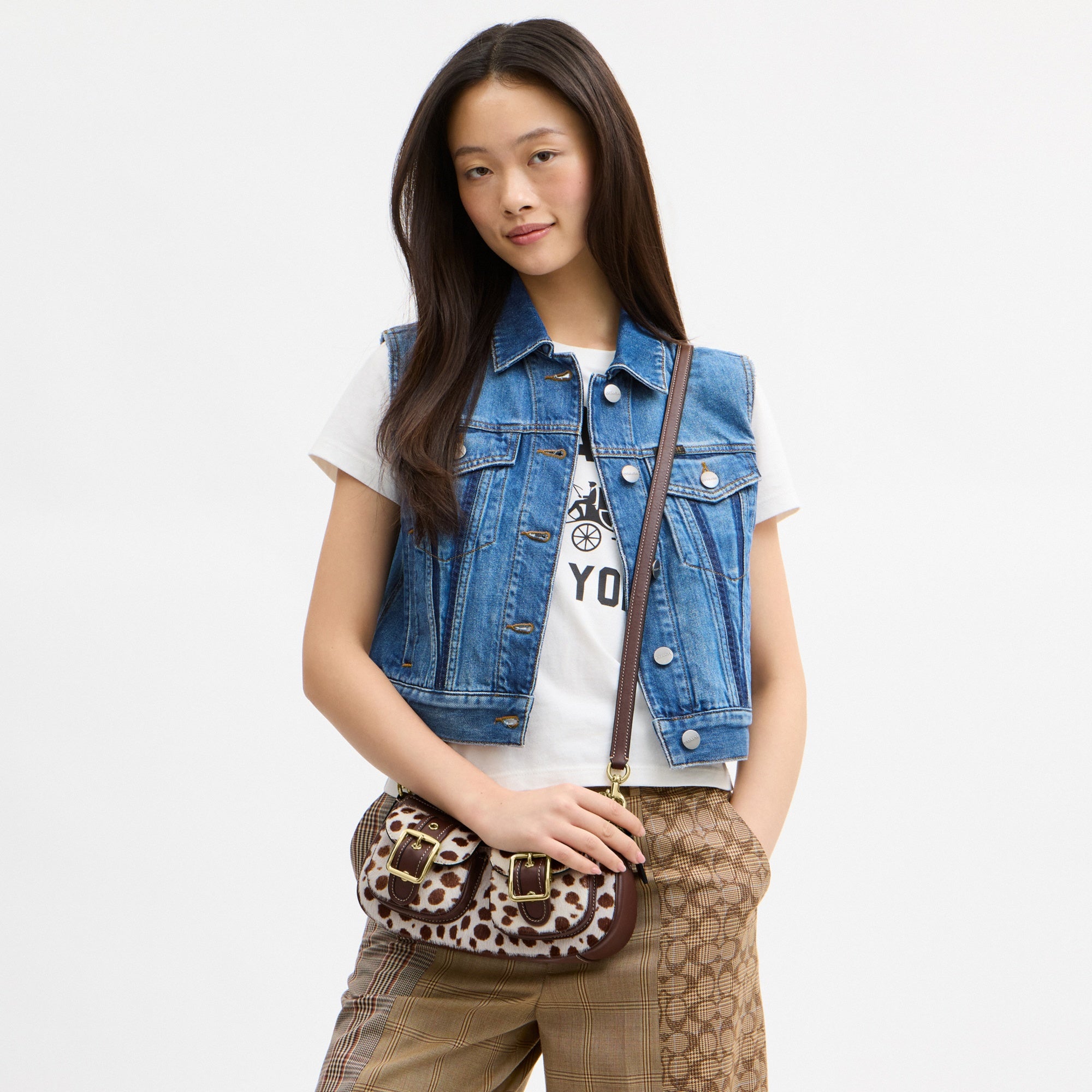 Ashton Shoulder Bag In Haircalf