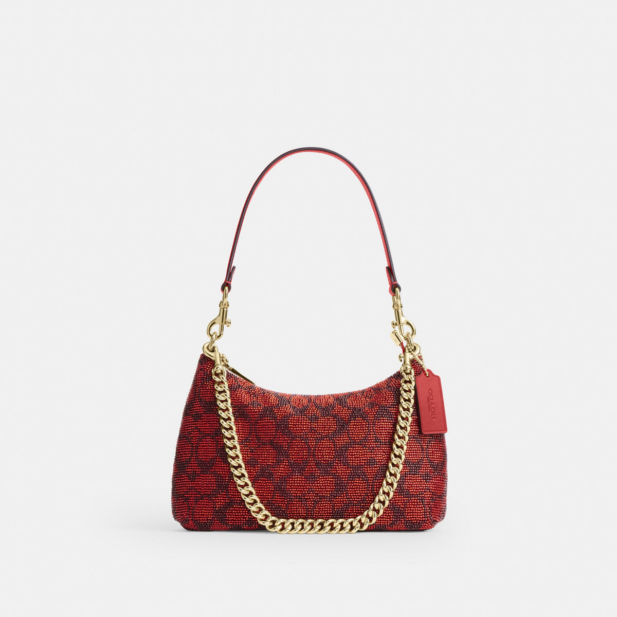 Teri Shoulder Bag In Signature Beaded Satin