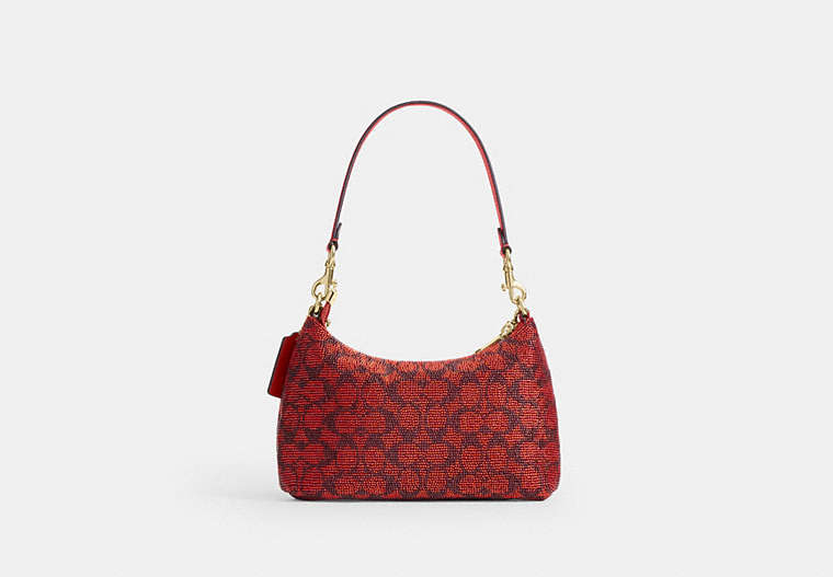 Teri Shoulder Bag In Signature Beaded Satin