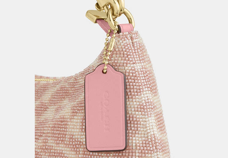 Teri Shoulder Bag In Signature Beaded Satin