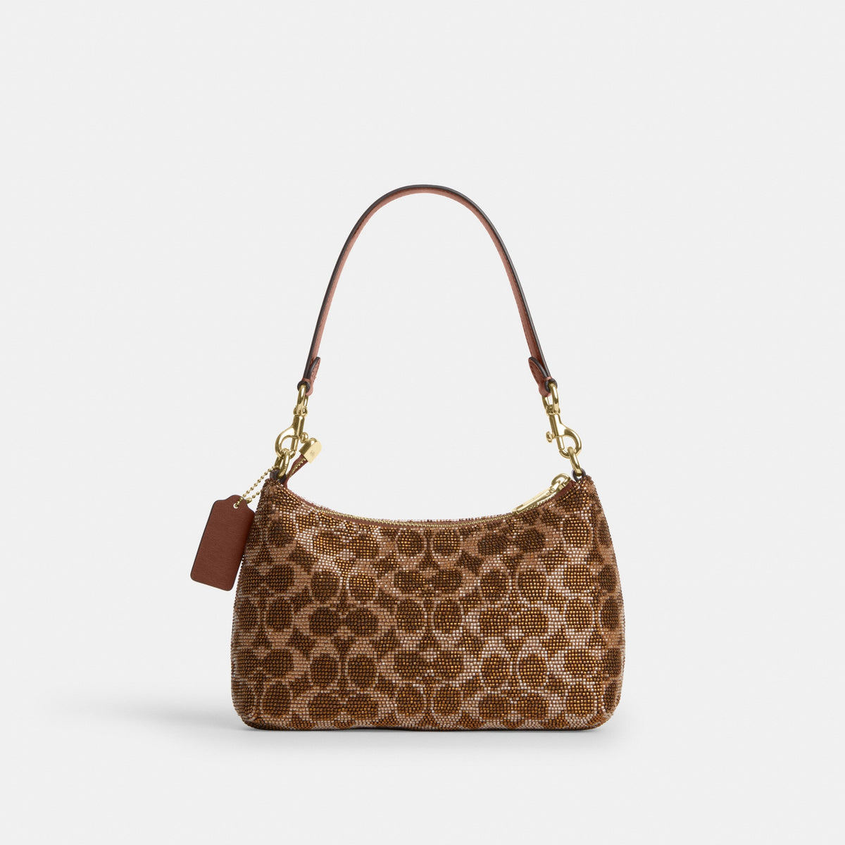 Teri Shoulder Bag In Signature Beaded Satin