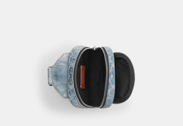 Racer Sling Pack In Loved Signature Denim