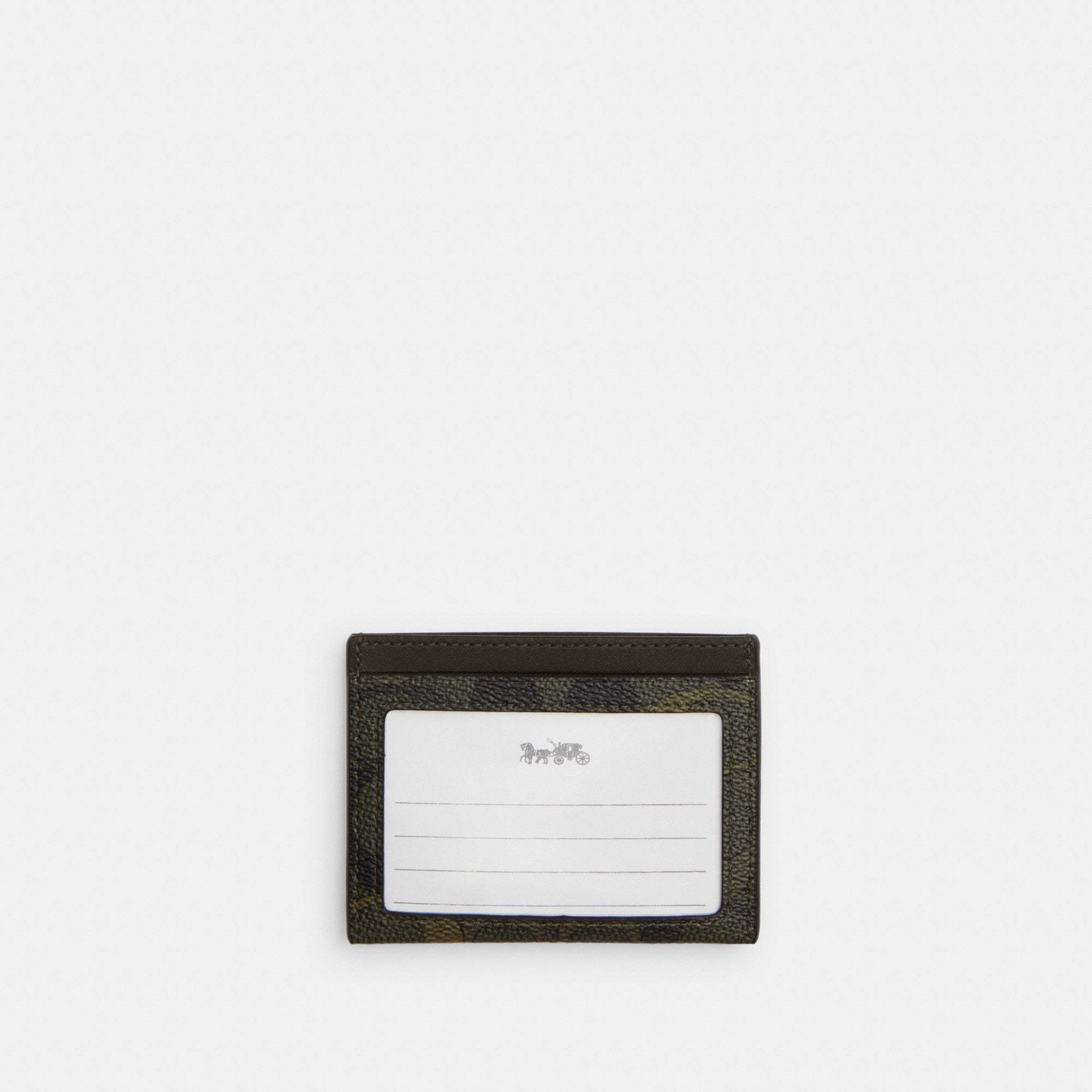 Slim Id Card Case In Signature Camo Print