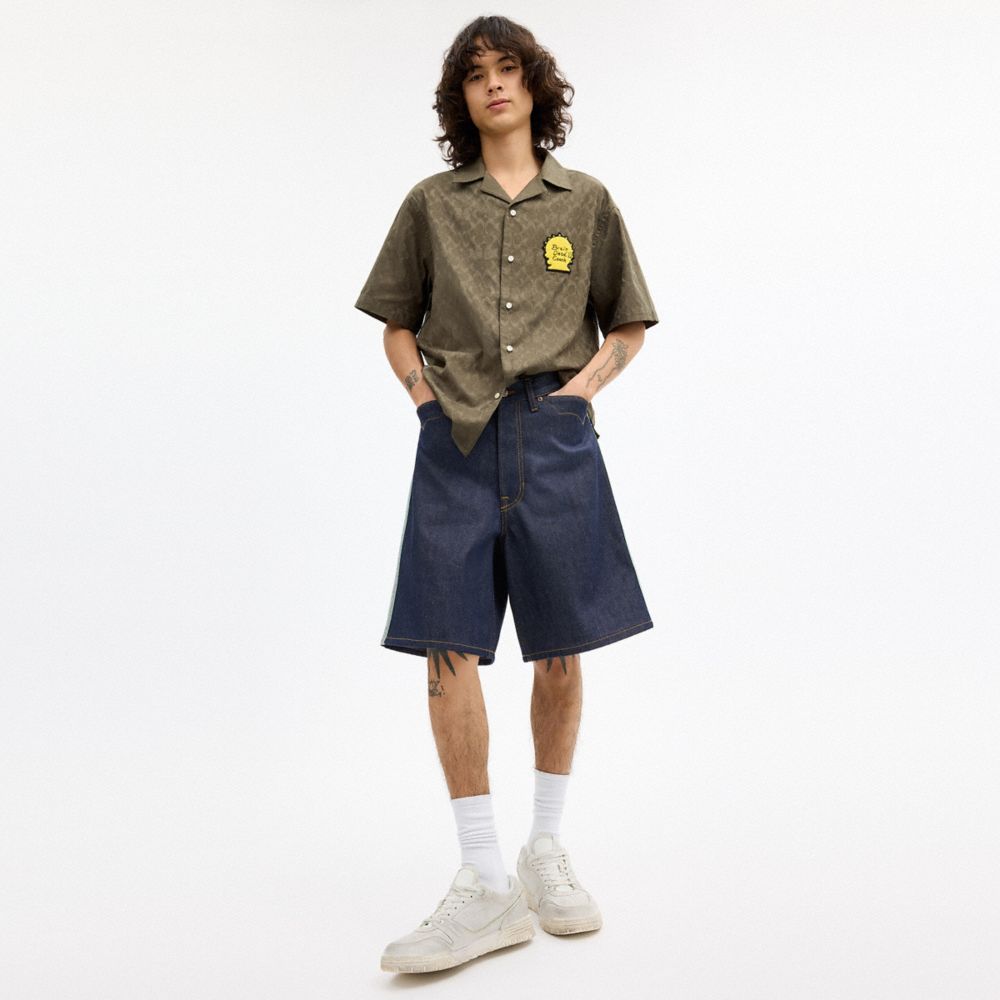 Coach | Brain Dead Denim Shorts In Recycled Cotton