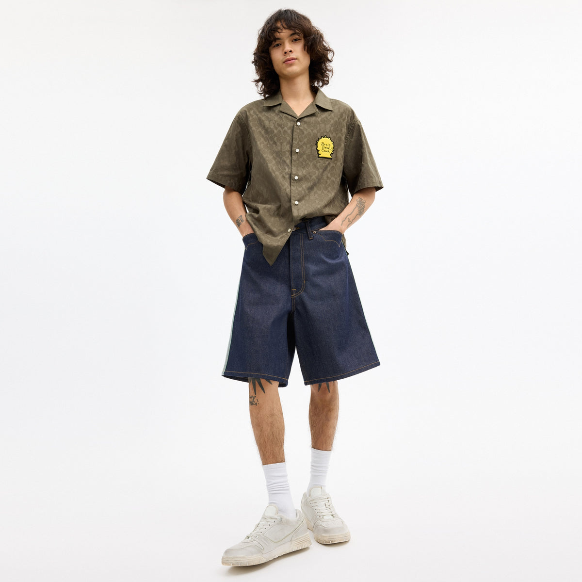 Coach | Brain Dead Denim Shorts In Recycled Cotton