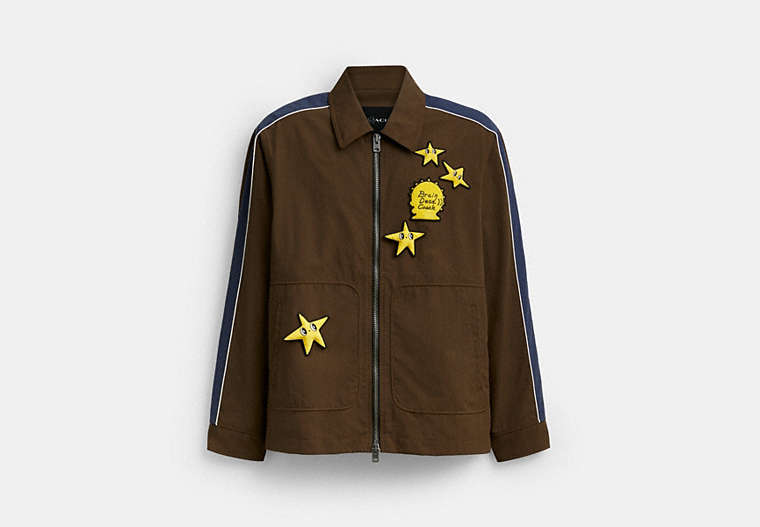 Coach | Brain Dead Nylon Racer Jacket In Recycled Polyamide
