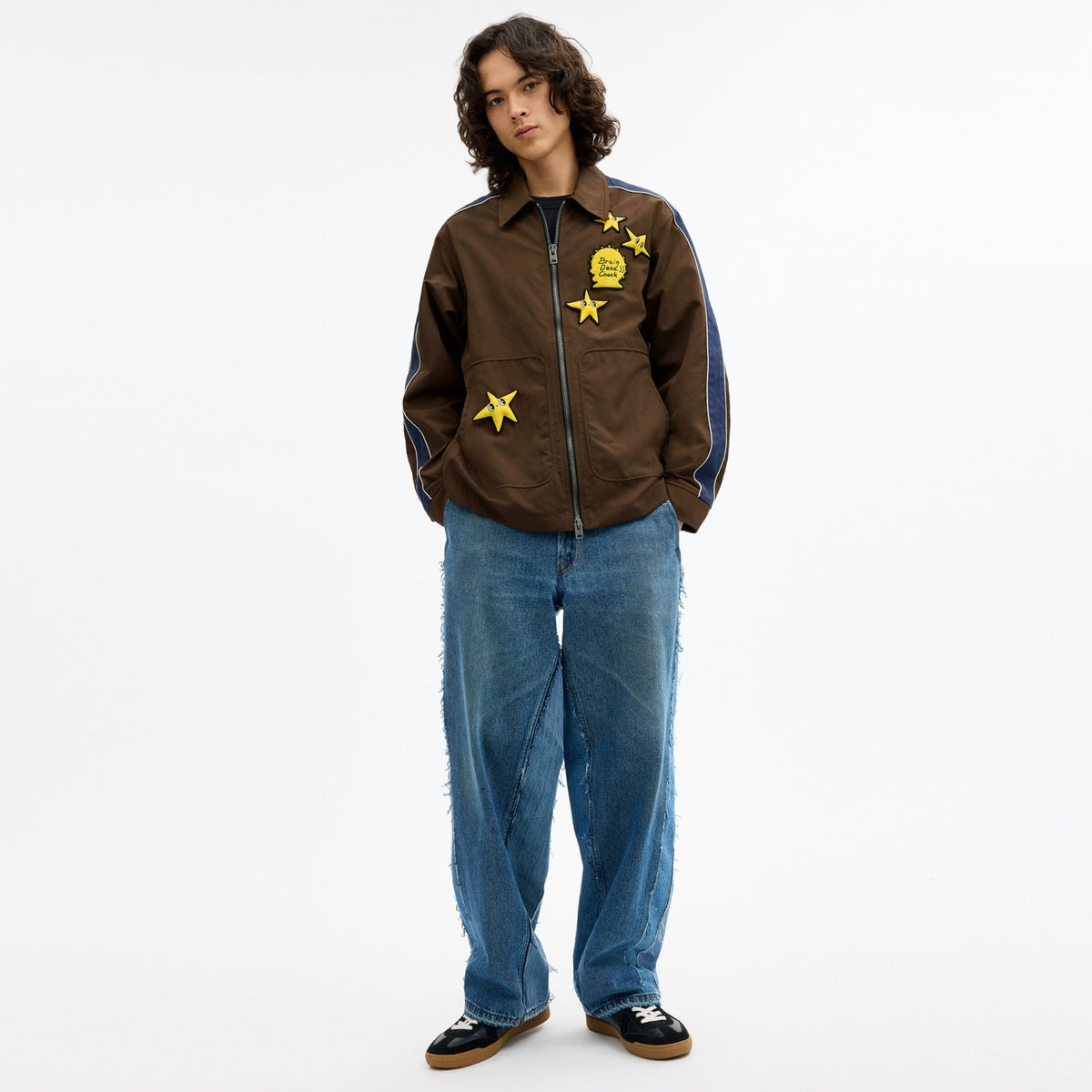Coach | Brain Dead Nylon Racer Jacket In Recycled Polyamide