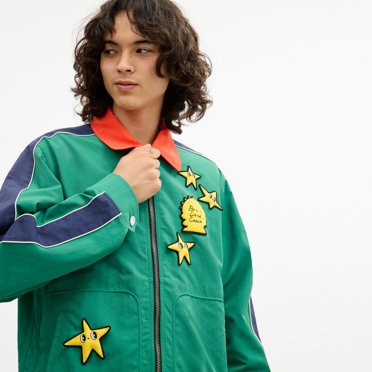 Coach | Brain Dead Nylon Racer Jacket In Recycled Polyamide