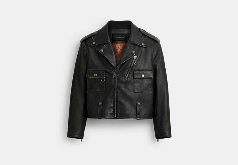 Coach | Brain Dead Leather Biker Jacket