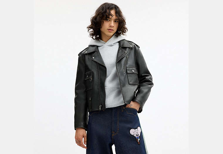 Coach | Brain Dead Leather Biker Jacket