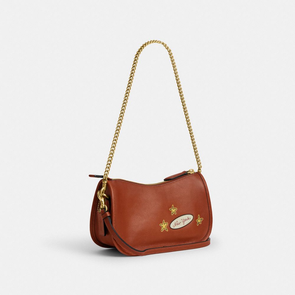 Twin Turnlock Waverly Bag In Signature Regenerative Cotton Denim