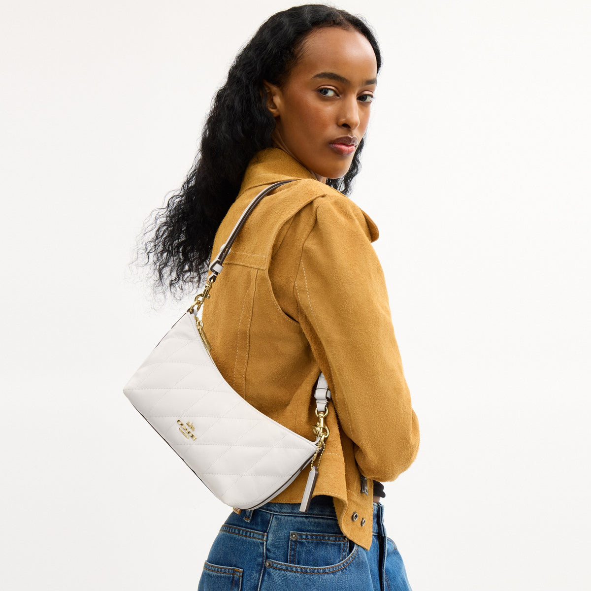 Caitlin Shoulder Bag With Quilting And Charm