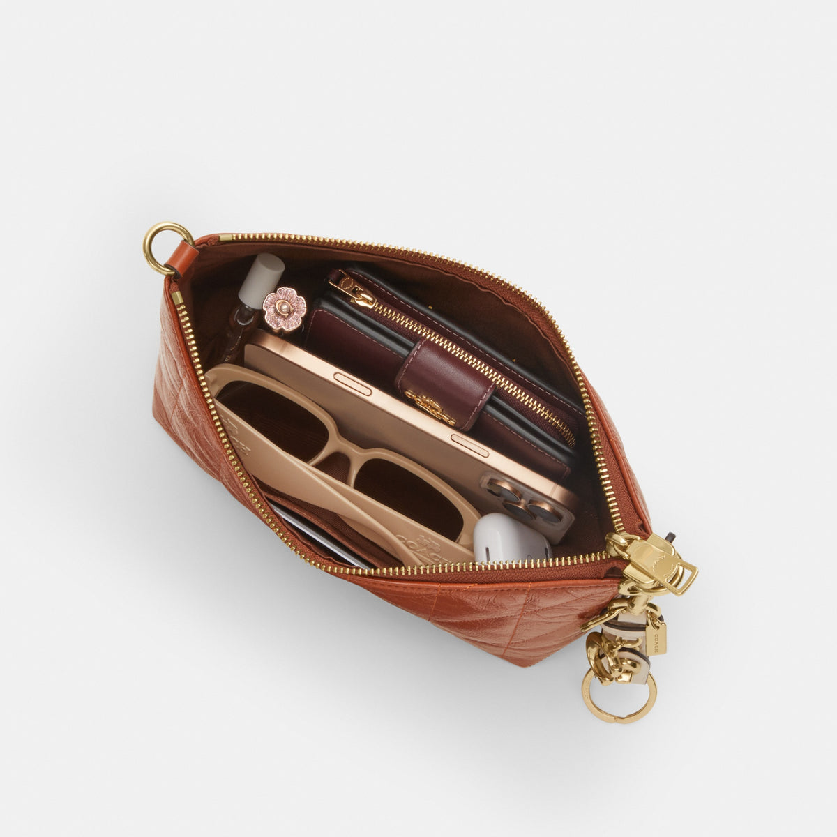 Caitlin Shoulder Bag With Quilting And Charm