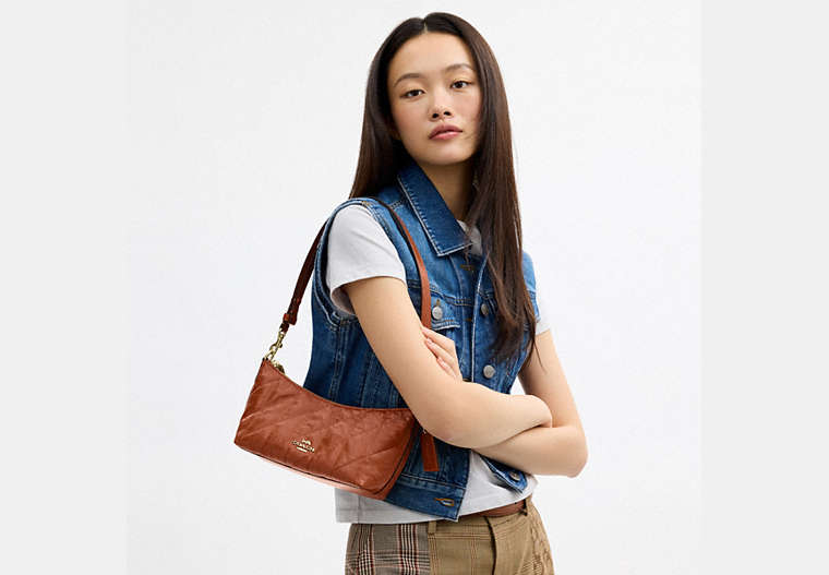 Caitlin Shoulder Bag With Quilting And Charm