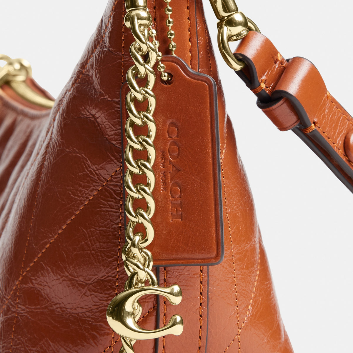 Caitlin Shoulder Bag With Quilting And Charm