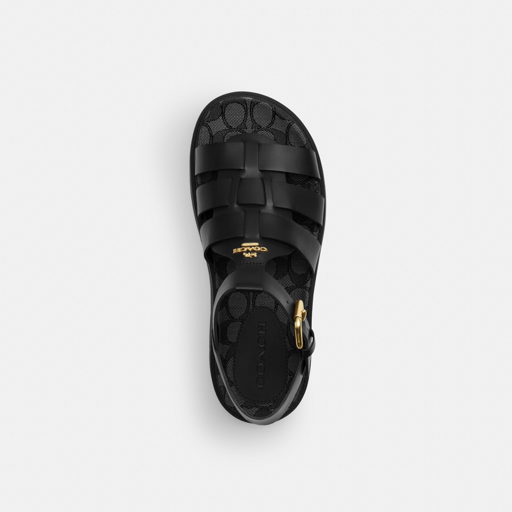 Lucy Lug Sole Sandal In Signature Jacquard