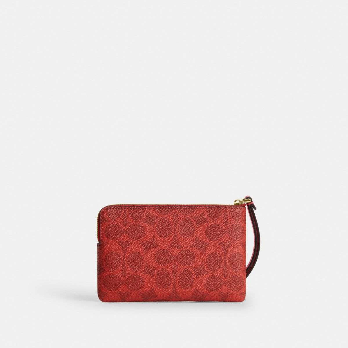 Corner Zip Wristlet In Signature Canvas