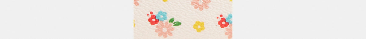Medium Corner Zip Wallet With Floral Print