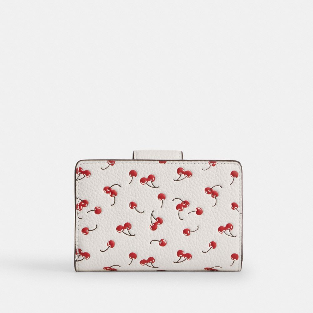 Medium Corner Zip Wallet With Gingham Print