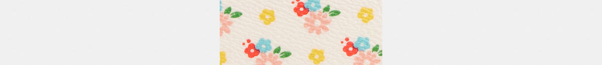 Snap Wallet With Floral Print And Charm