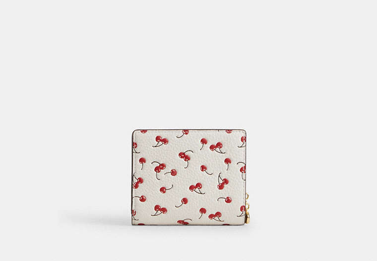 Snap Wallet With Cherry Print