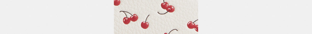 Snap Wallet With Cherry Print
