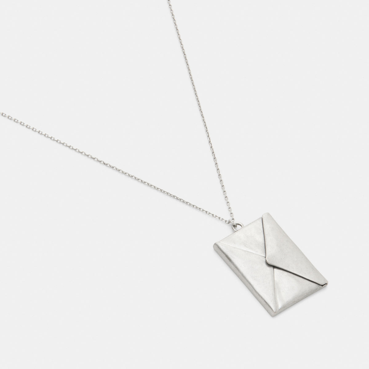 Envelope Pendant Long Necklace