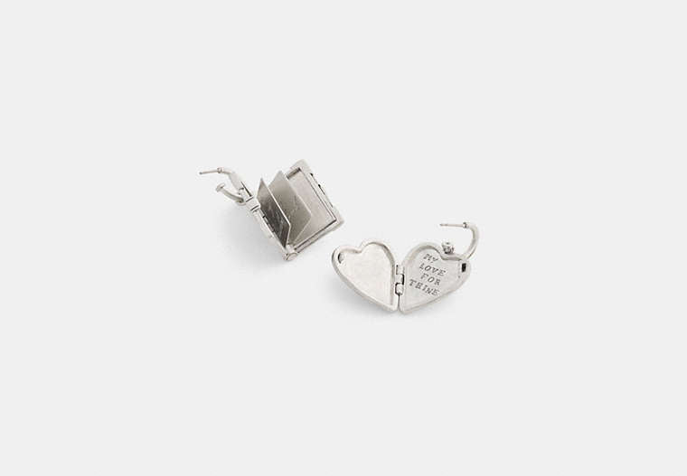 Heart Locket And Book Mismatch Earrings