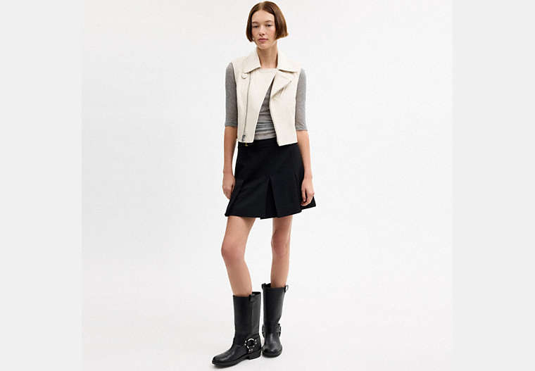 Leather Moto Vest