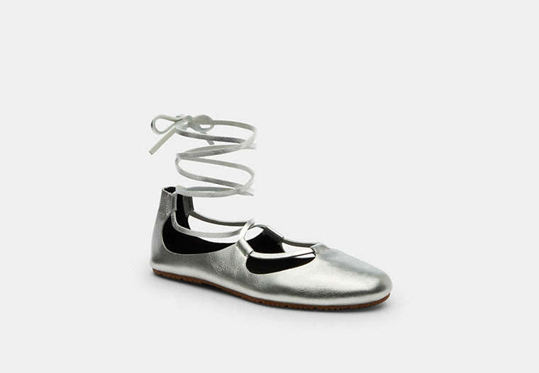 Lace-Up Soft Ballet Flat