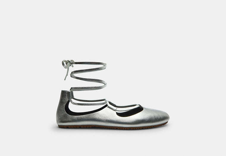 Lace-Up Soft Ballet Flat