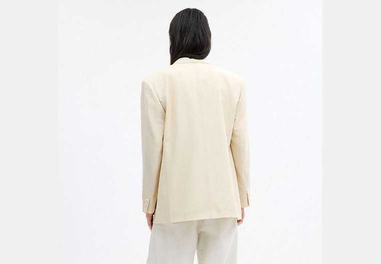 Yarn Dye Shawl Collar Blazer