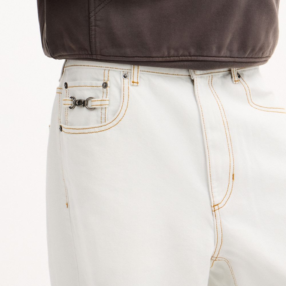 Baggy Denim Pants In Organic Cotton