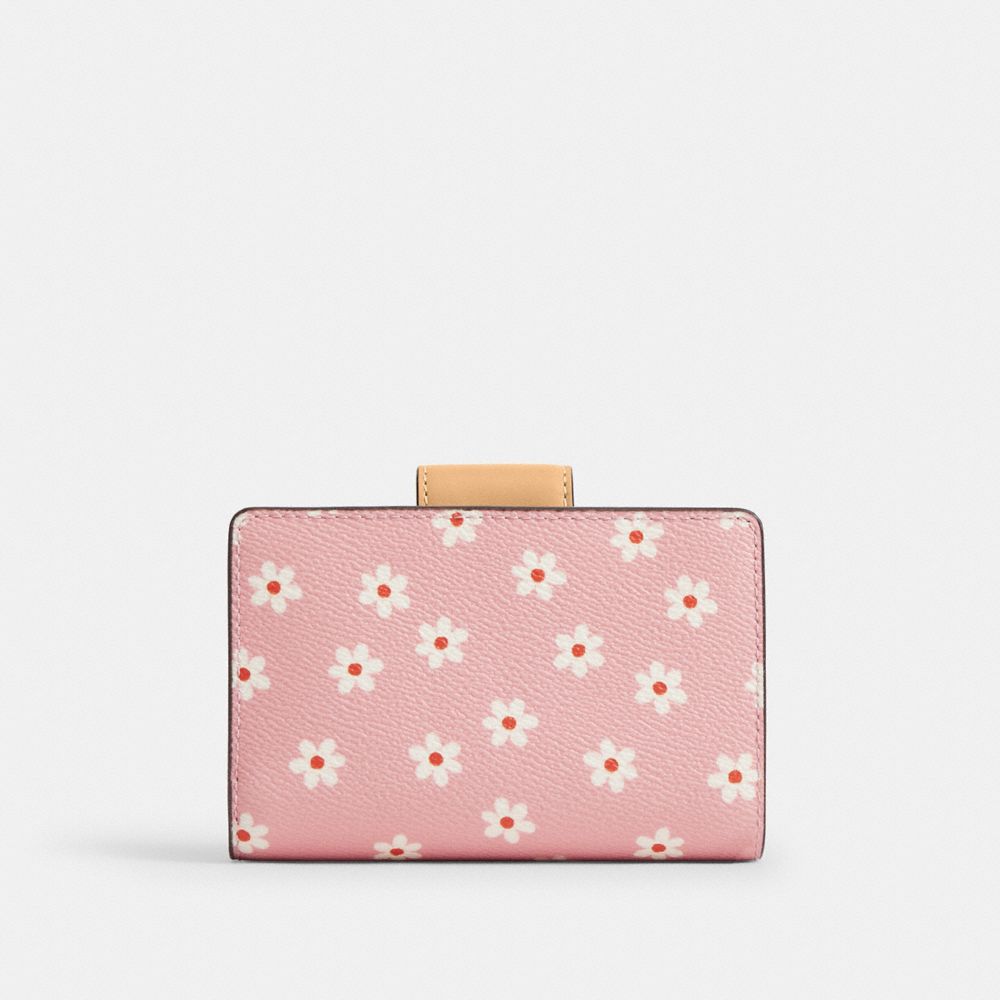 Medium Corner Zip Wallet With Gingham Print