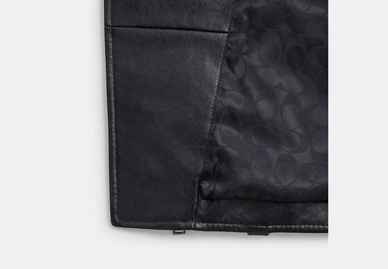 Shrunken Leather Biker Jacket