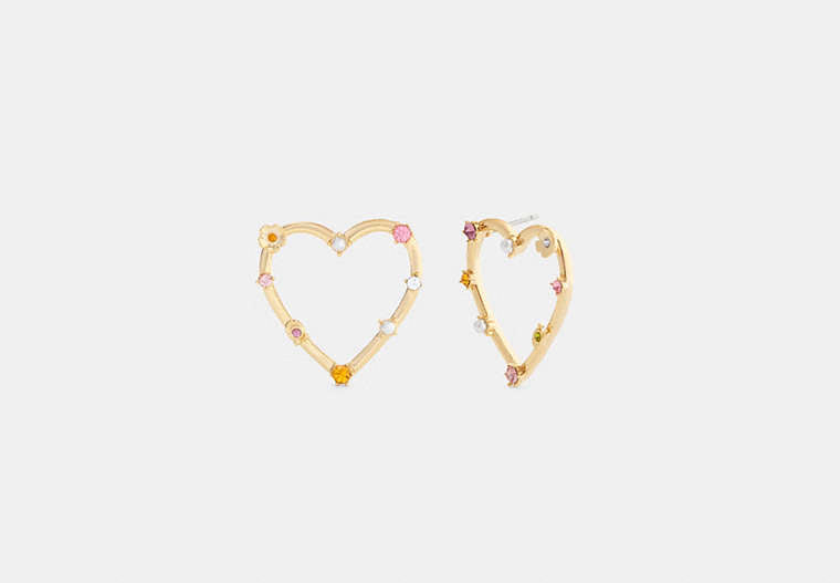 Oversized Heart Stud Earrings
