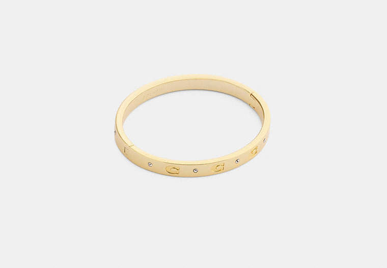 Repeated C Hinged Bangle