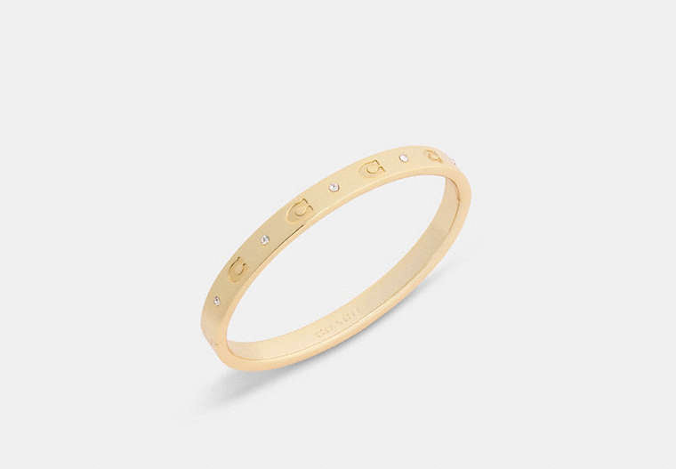 Repeated C Hinged Bangle