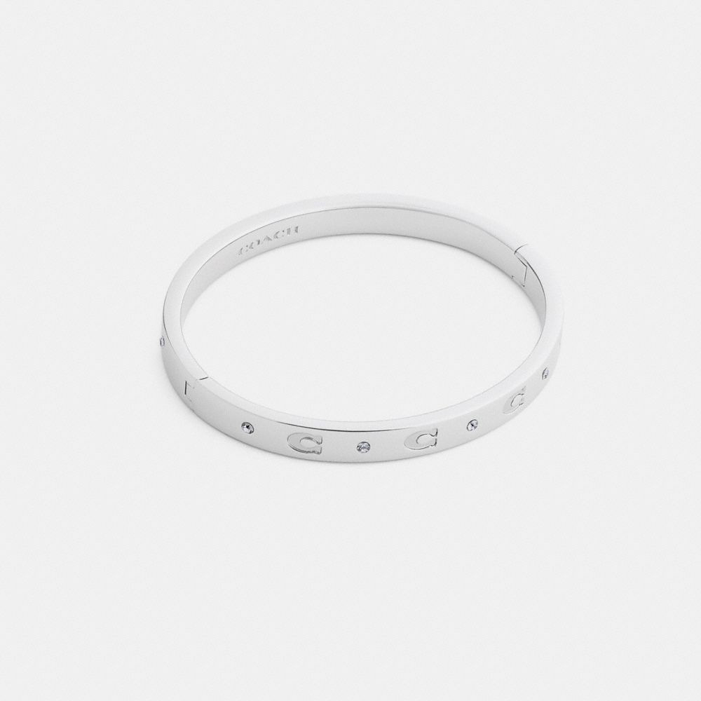 Repeated C Hinged Bangle