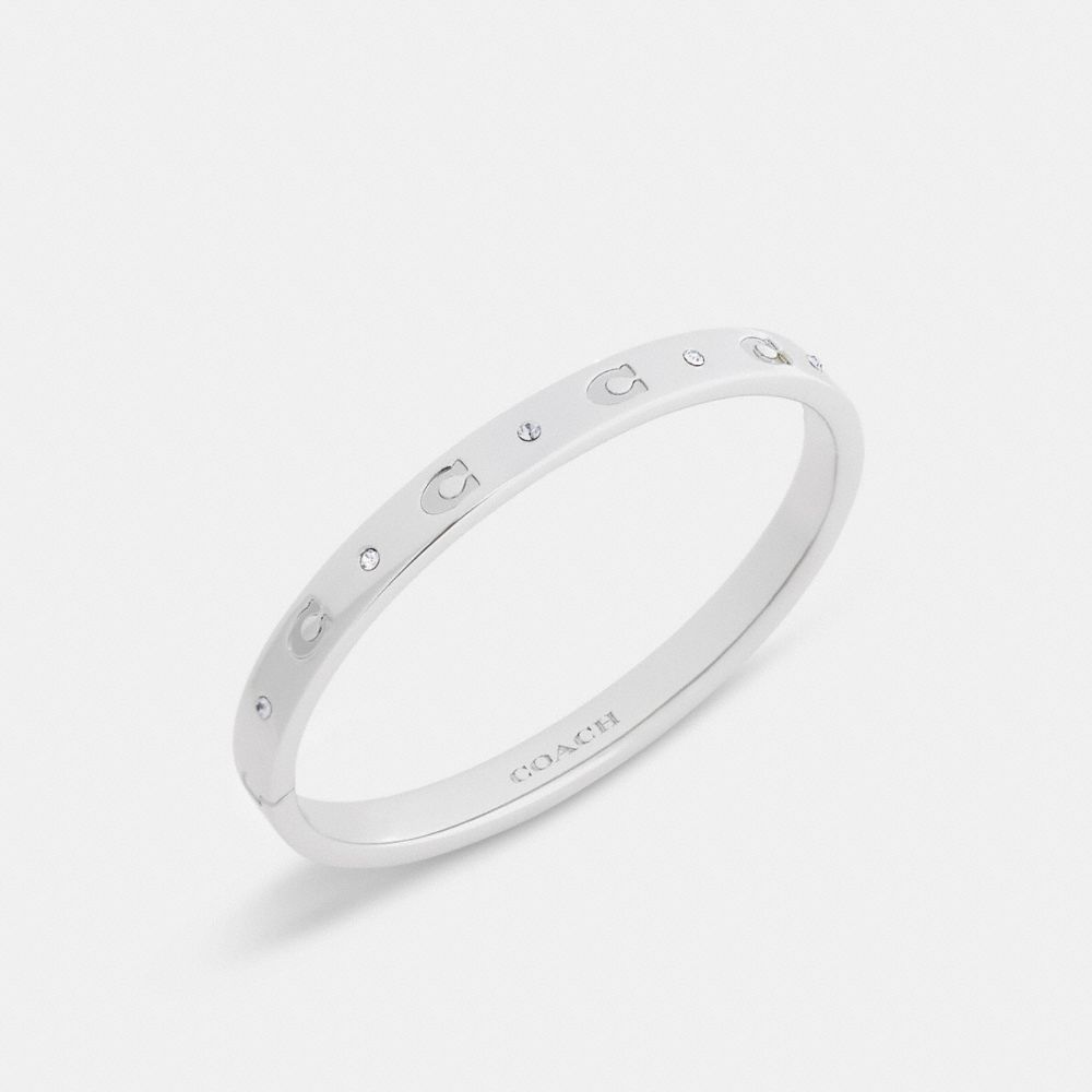 Repeated C Hinged Bangle