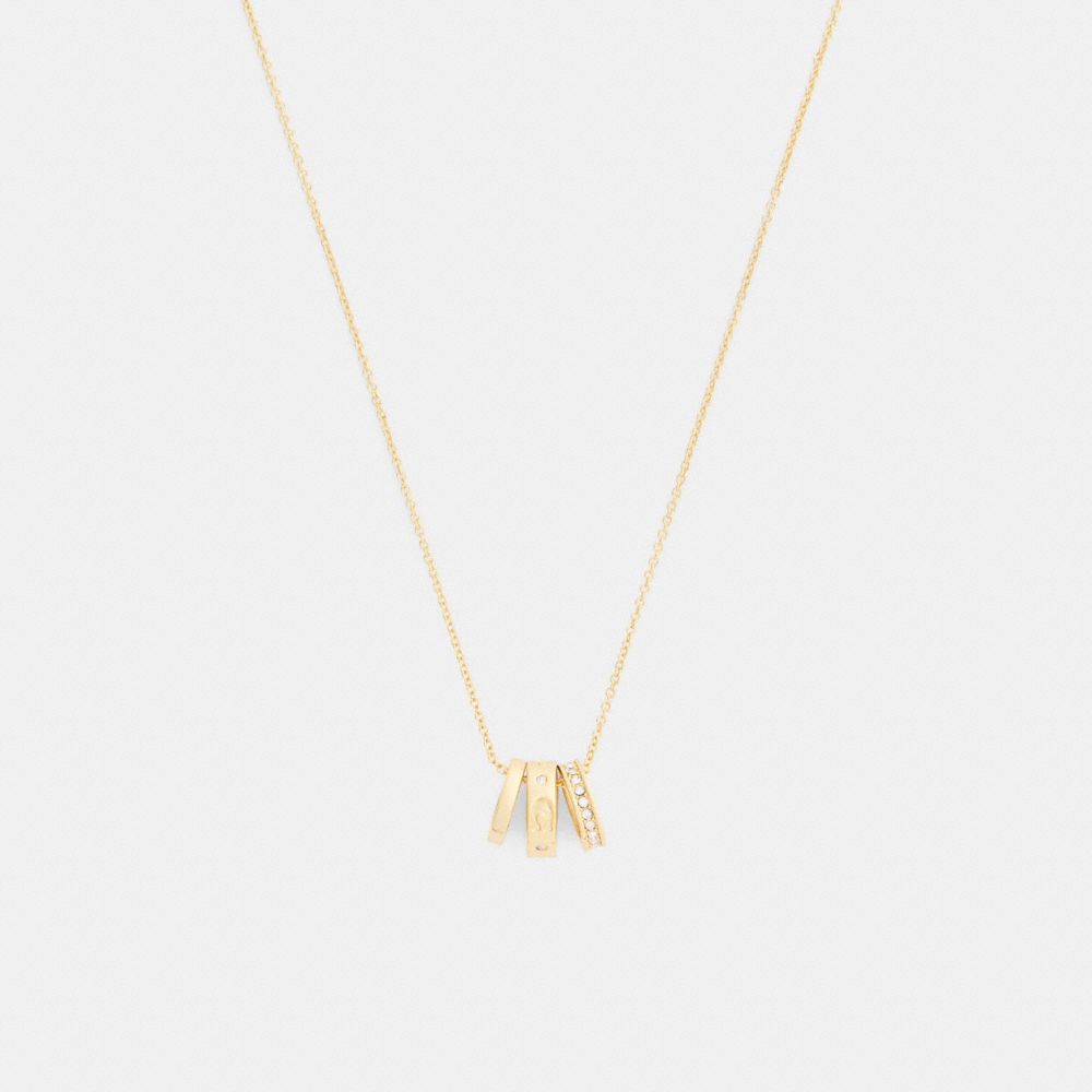 Repeated C Rondelle Necklace
