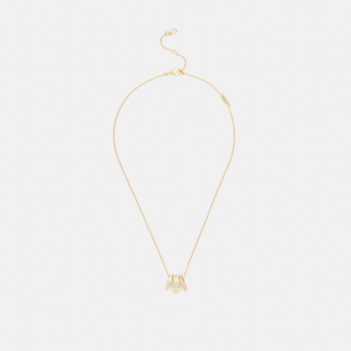 Repeated C Rondelle Necklace