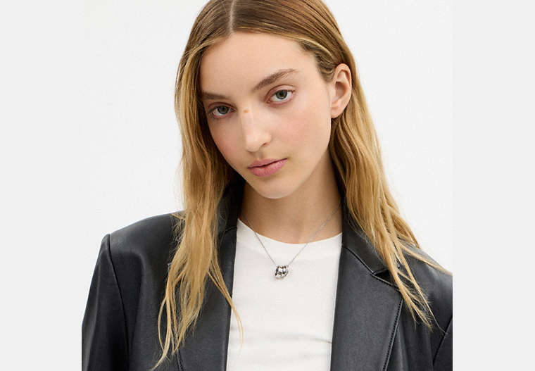 Repeated C Rondelle Necklace