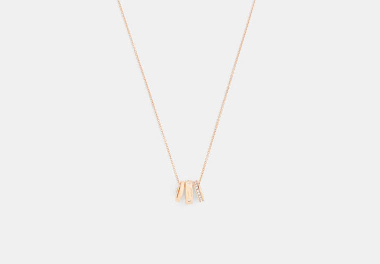 Repeated C Rondelle Necklace