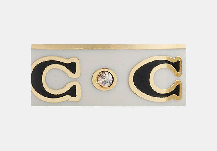 Repeated C Huggie Earrings