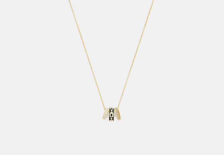 Repeated C Rondelle Necklace