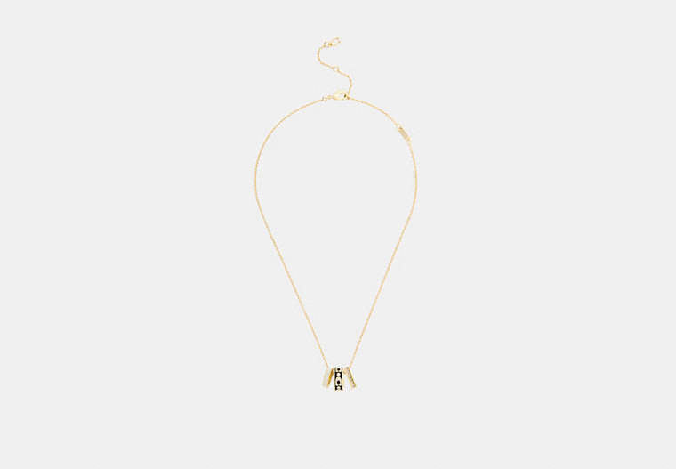 Repeated C Rondelle Necklace